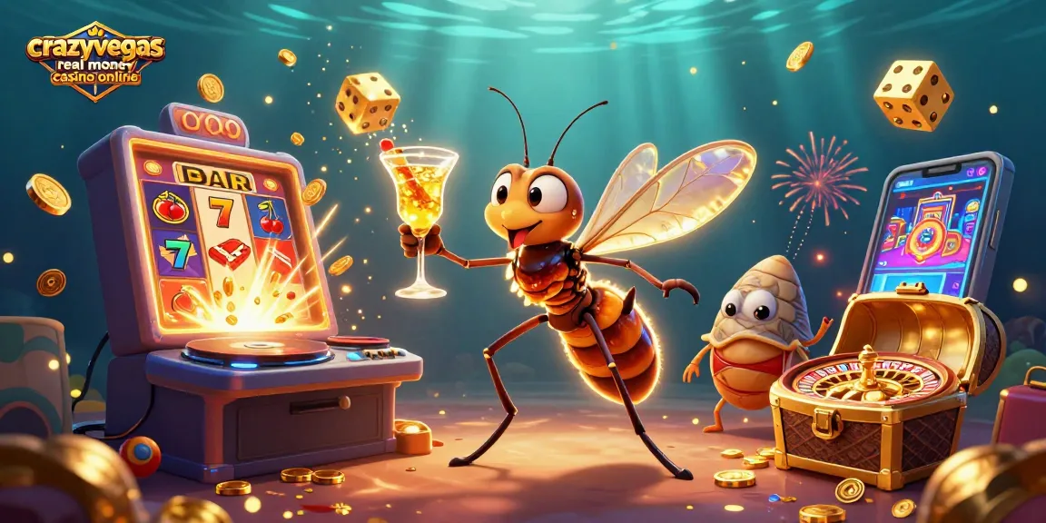 Experience the excitement of crazyvegas real money casino online with vibrant characters and action-packed elements.